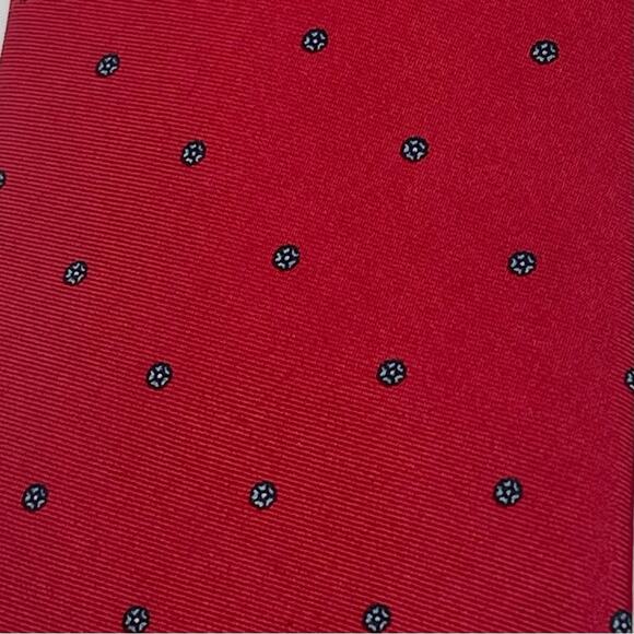 Robert Talbot Red Blue Paisley Pure Silk Career Office Necktie NWOT - Picture 2 of 7